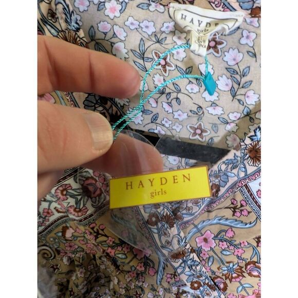 NWT Hayden Girls Floral Print Surplice Tunic Women's XL - Picture 5 of 6